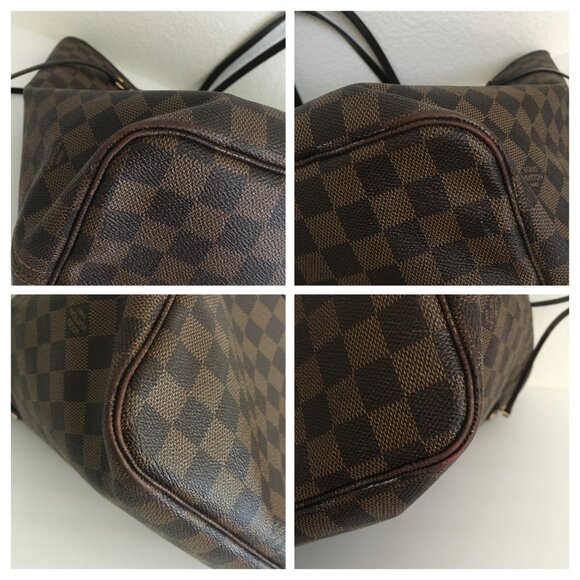 Louis Vuitton Neverfull GM Damier Authentic Tote Bag Brown Canvas with Dust Bag - Picture 11 of 16